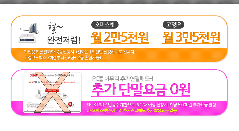 기업용 키폰전화기 라인업