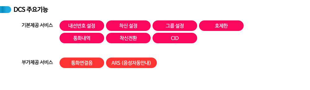 기업인터넷전화 DCS 주요기능