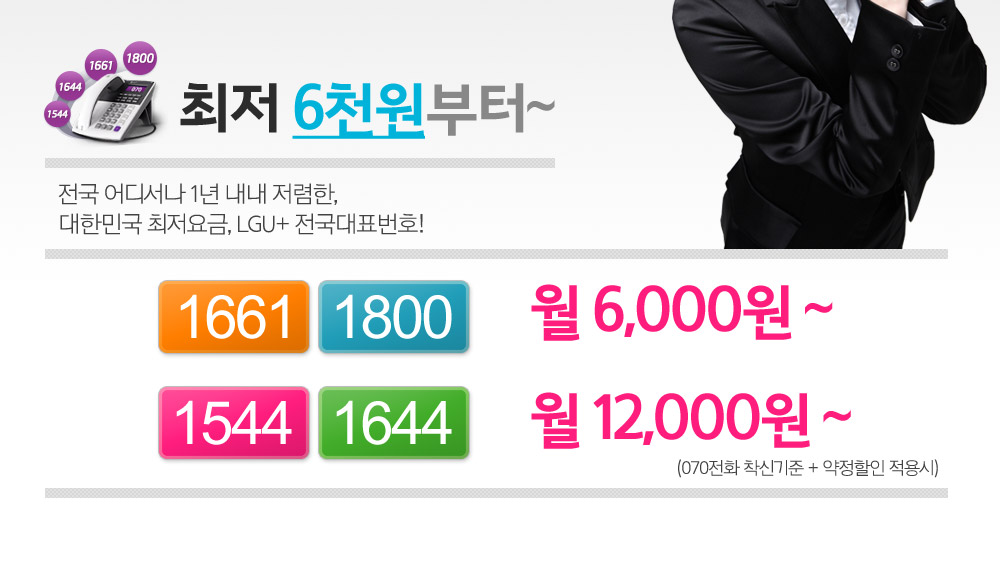 대표번호 요금설명
